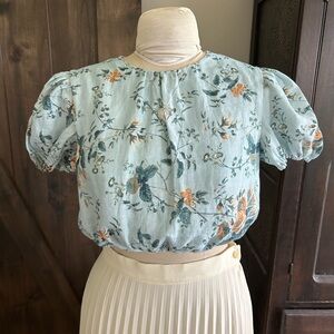 Erdem NWT linen crop top 6